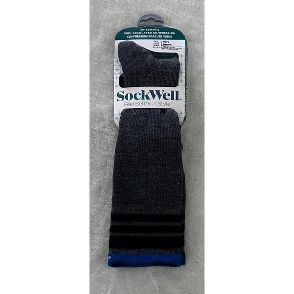 Sockwell Mens Speedway Firm Graduated Compression Socks M-L 20-30mmHg - Picture 1 of 4